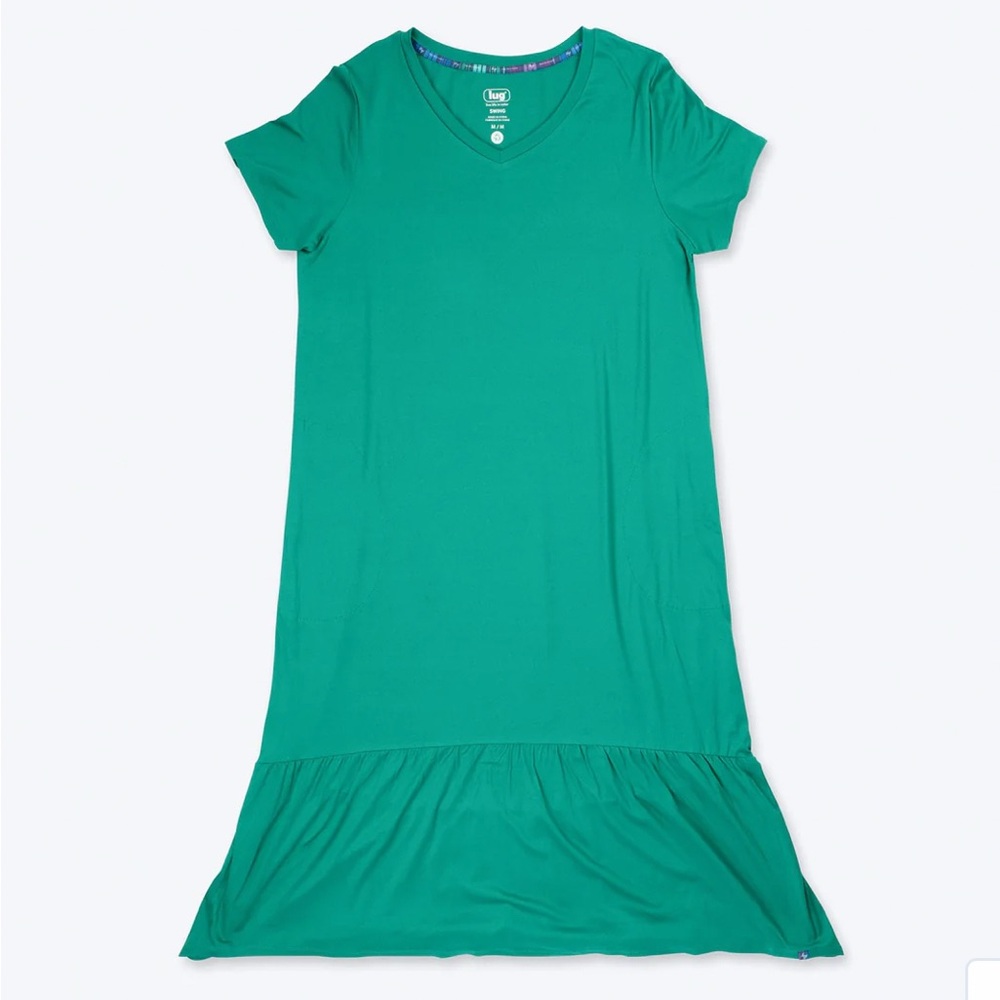 Lug Swing High Low Maxi Dress in Kelly Green new still in bag